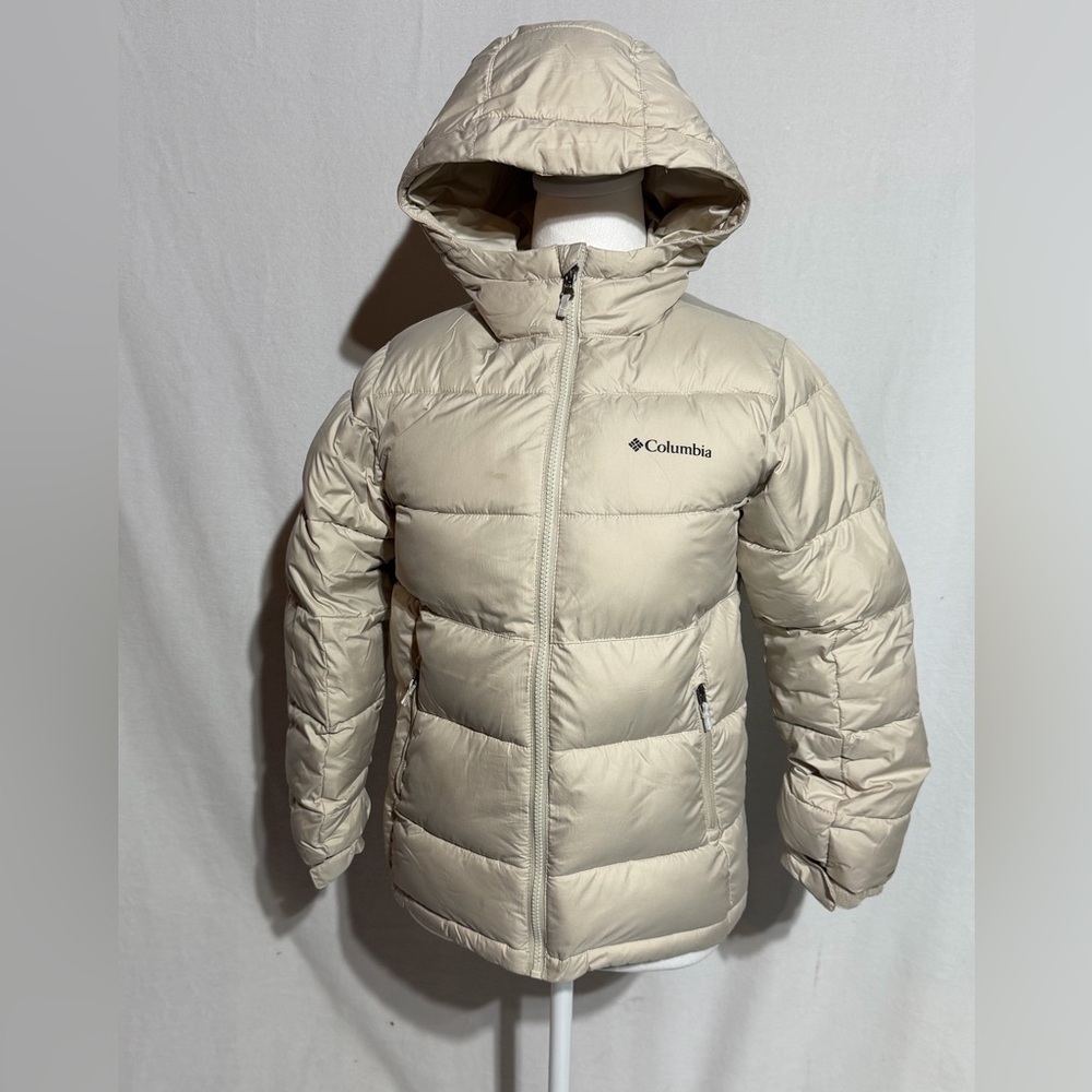 Columbia Youth Pike Lake II Hooded Jacket Girls Size Medium (10-12) Dark Stone